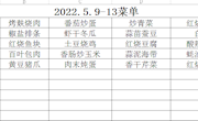 2022.5.9-13菜单
