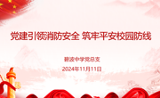 【行舟党建】党建引领消防安全，筑牢平安校园防线——碧波中学党总支11月主题党日活动