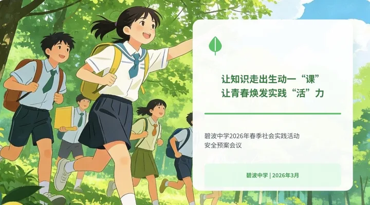 【心舟润德】让知识走出生动一“课”,让青春焕发实践“活”力——碧波中学2026年春季社会实践活动圆满落幕